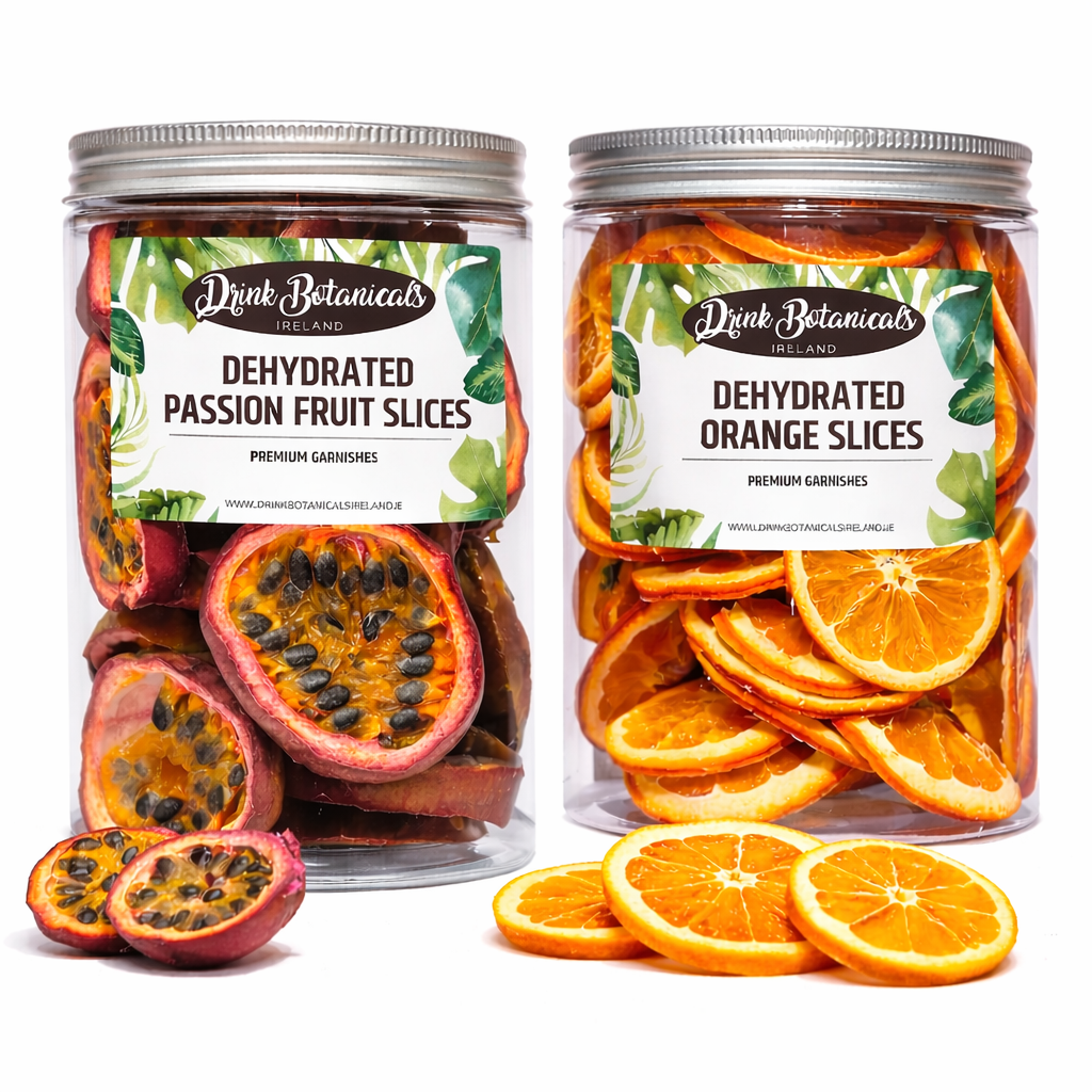 Dehydrated Passion Fruit Slices (40G) & Dried Orange Slices (150G) Combo Pack in Recyclable Jar