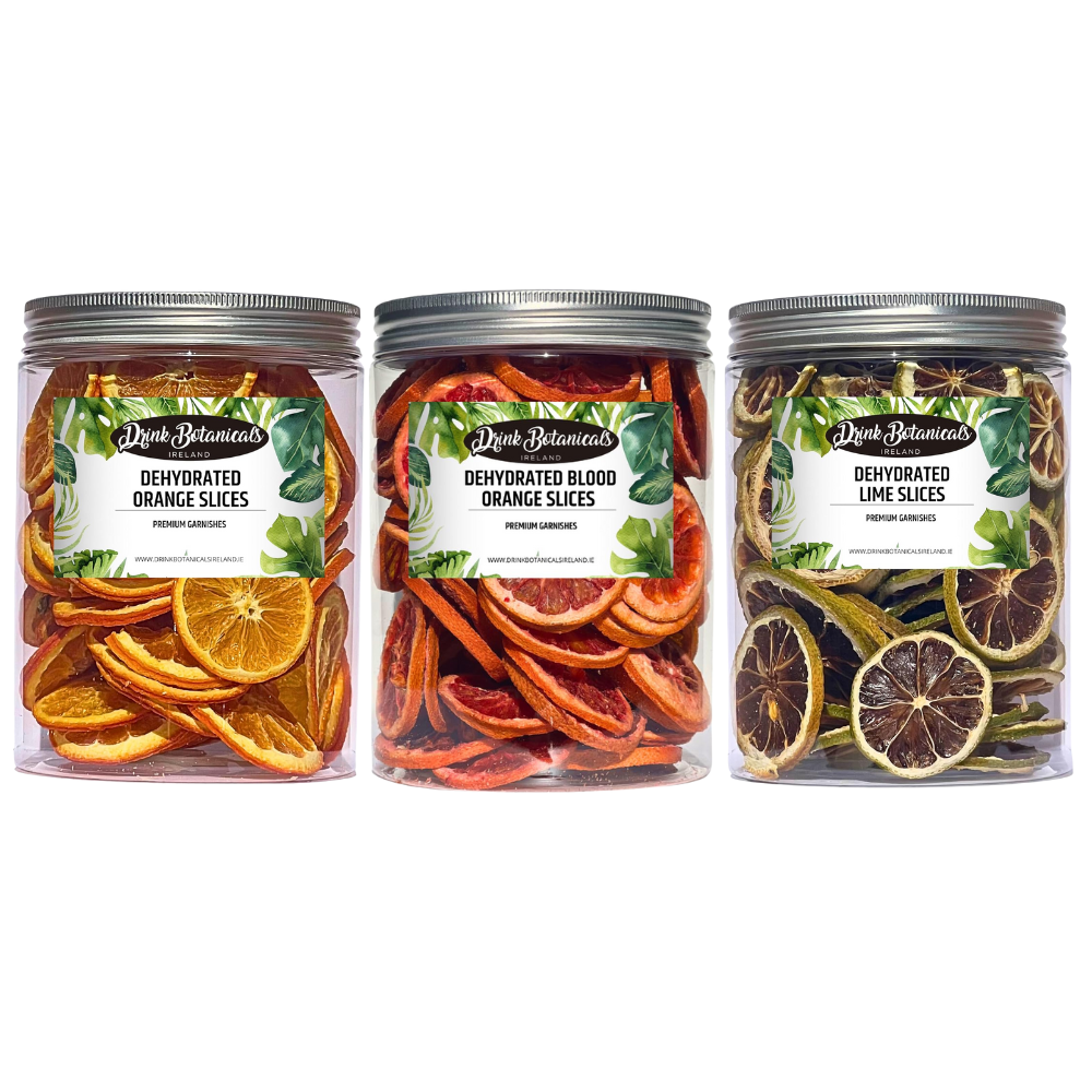 Dehydrated Dried Orange Slices (140g) & Dehydrated Dried Blood Orange Slices (150g) & Dehydrated Dried Lime Slices (140g) Recyclable Jar Combo Pack