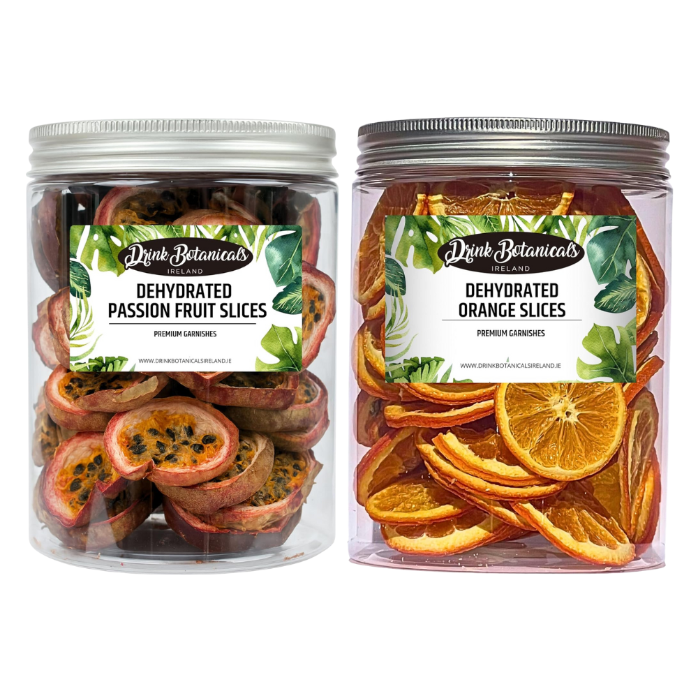 Dehydrated Passion Fruit Slices (90G) & Dried Orange Slices (150G) Combo Pack in Recyclable Jar