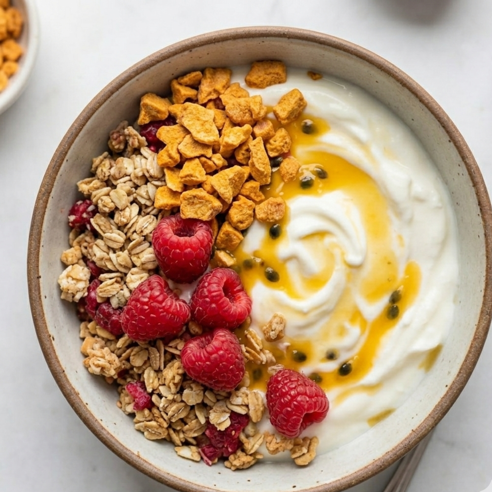 Freeze Dried Passion Fruit Crumble