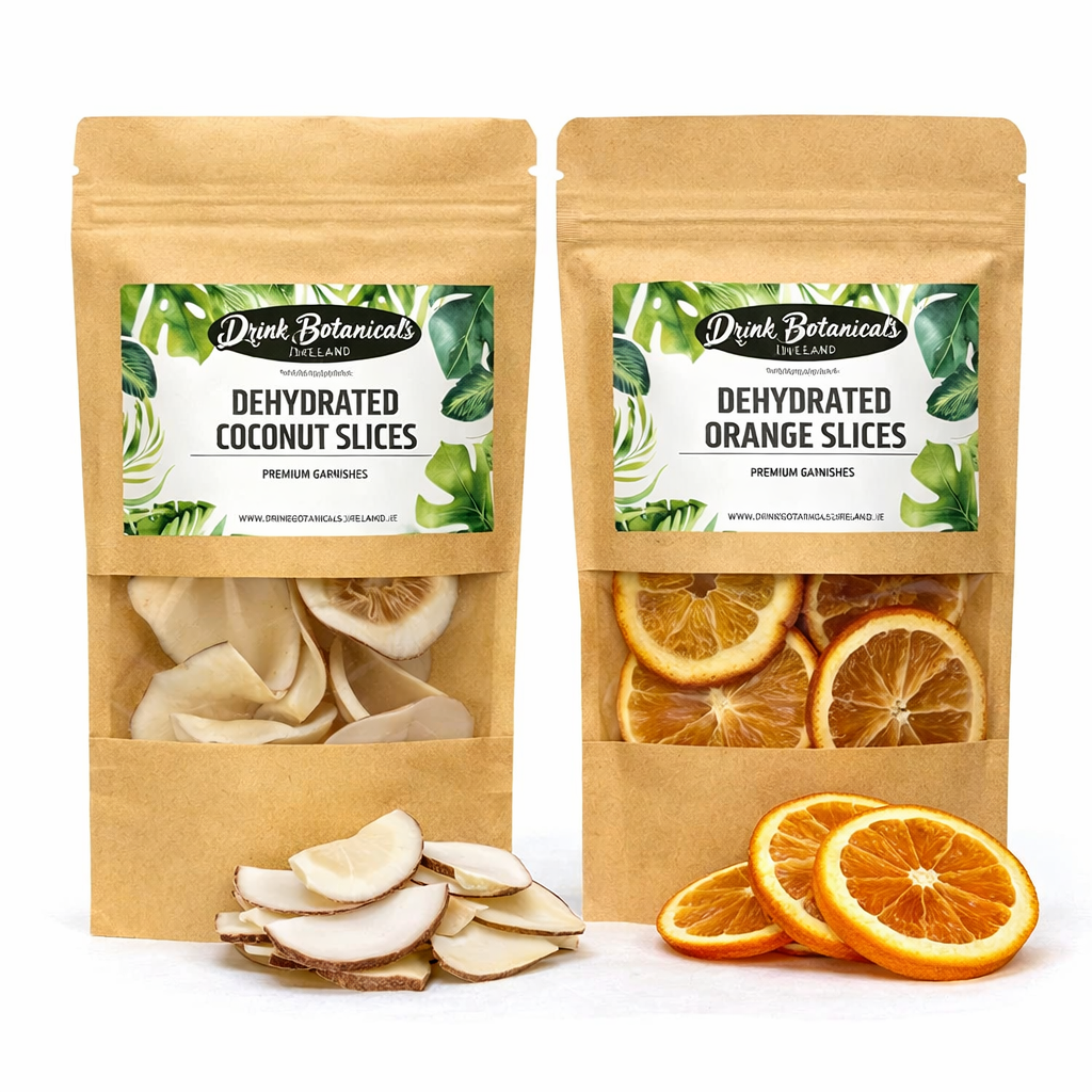 Dehydrated Coconut Slices (100G) & Dehydrated Dried Orange Slices (100G) Combo Pack
