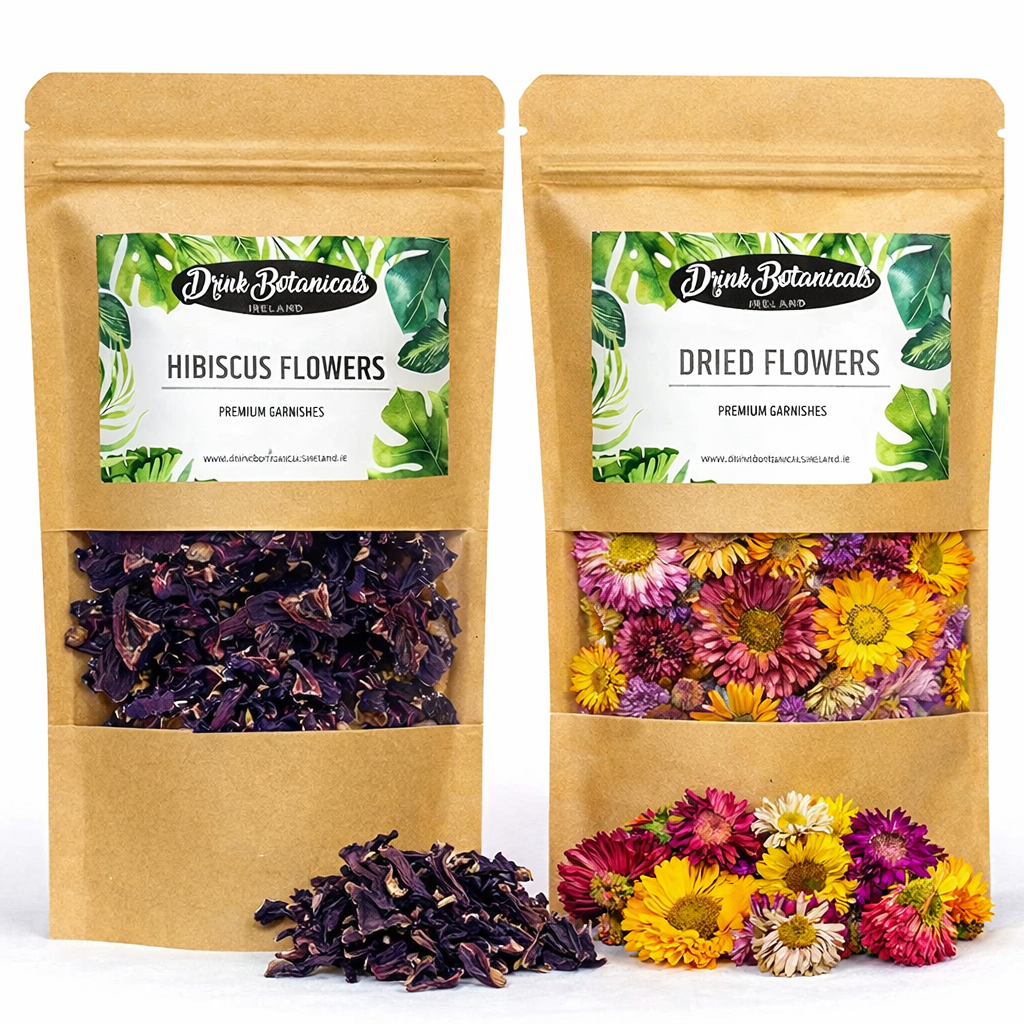 Dried Mixed Flowers (40G) & Hibiscus Flowers (40G) Combo Pack