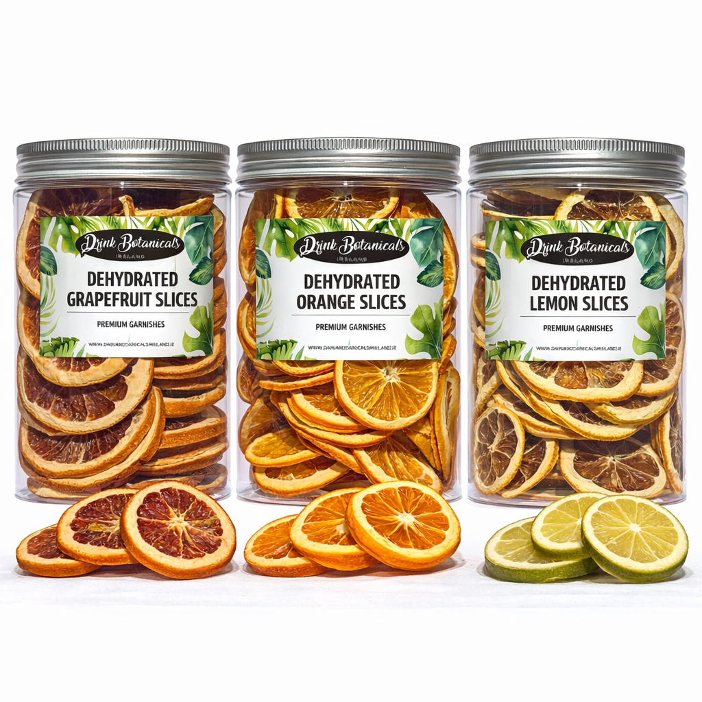 Dried Orange Slices (140G) & Dried Lemon Slices (110G) & Dried Grapefruit Slices (140G) Recyclable Jar Combo Pack