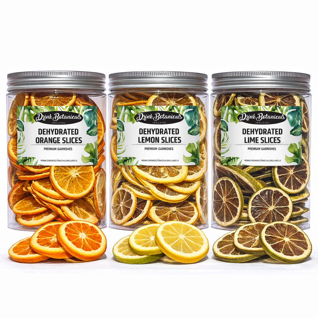 Dried Orange Slices (140G) & Dried Lemon Slices (110G) & Dried Lime Slices (140G) Recyclable Jar Combo Pack