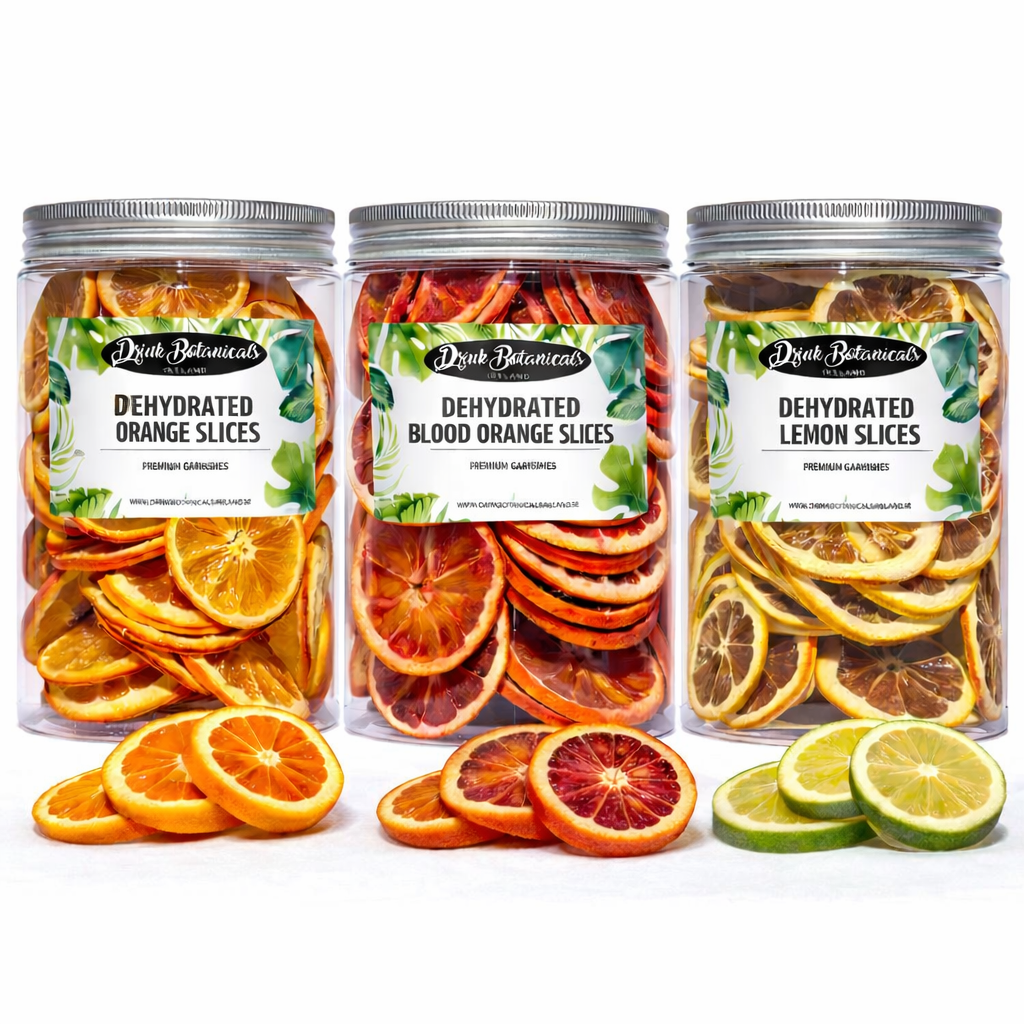 Dehydrated Dried Orange Slices (140g) & Dehydrated Dried Blood Orange Slices (150g) & Dehydrated Dried Lemon Slices (110g) Recyclable Jar Combo Pack