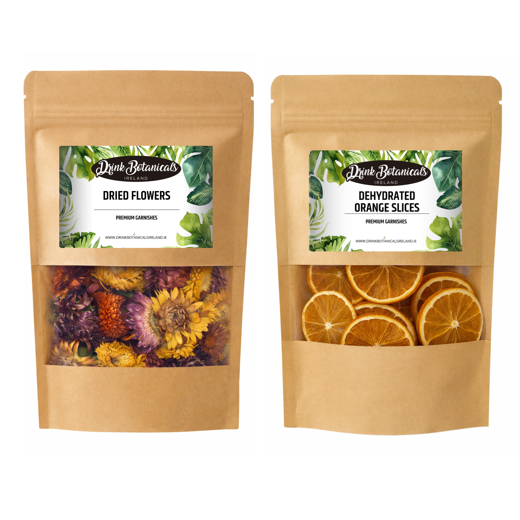 Dried Mixed Flowers (20G) & Dehydrated Orange Slices (50G) Combo Pack