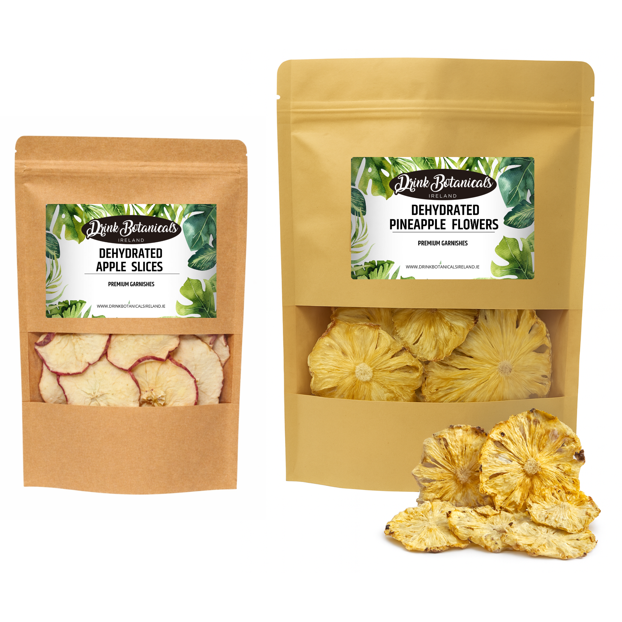 Dehydrated Apple Slices (50G) & Dried Pineapple Flowers (100G) Combo Pack