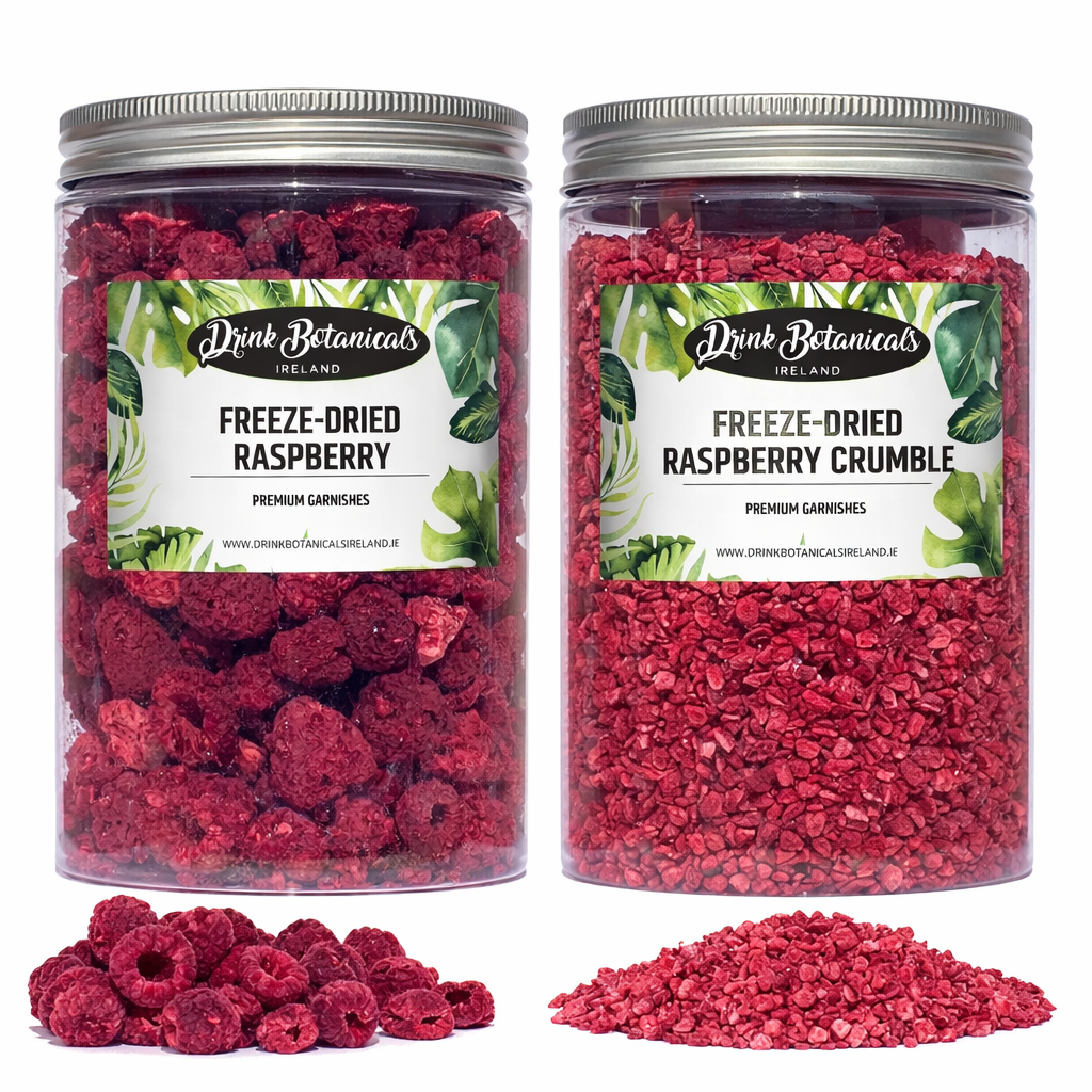Freeze-Dried Raspberry (90G) & Raspberry Crumble (150G) – Premium Berry Combo Pack in Recyclable Jar