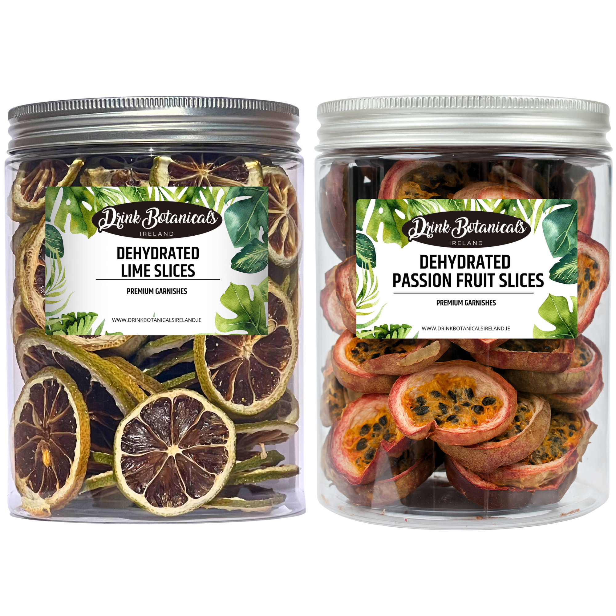 Dehydrated Lime Slices (140G) & Passion Fruit Slices (90G) Combo Pack In Recycle Jar