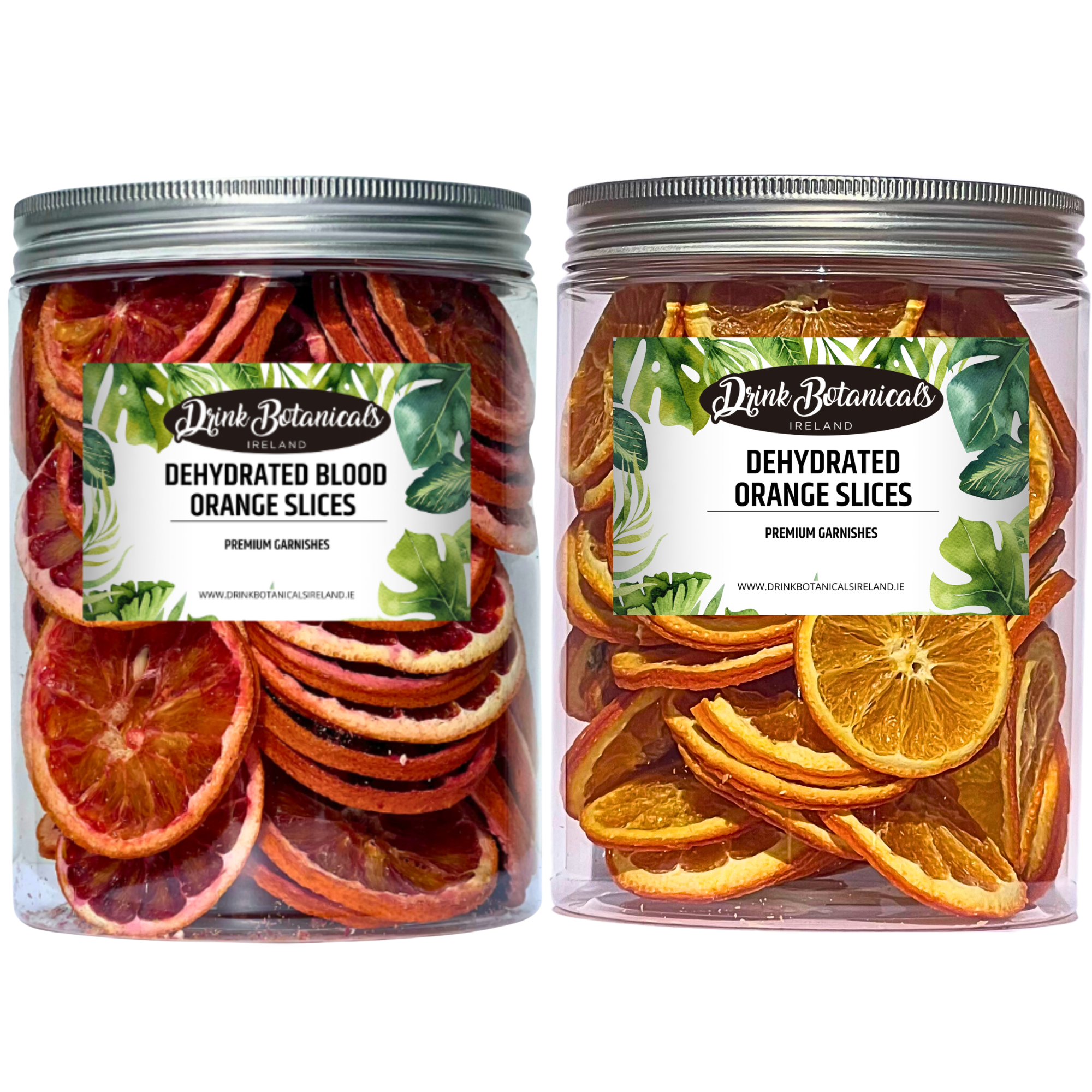 Dried Orange Slices (150G) & Dried Blood Orange Slices (150G) Combo Pack in Recyclable Jar