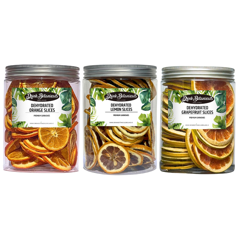 Dried Orange Slices (140G) & Dried Lemon Slices (110G) & Dried Grapefruit Slices (140G) Recyclable Jar Combo Pack