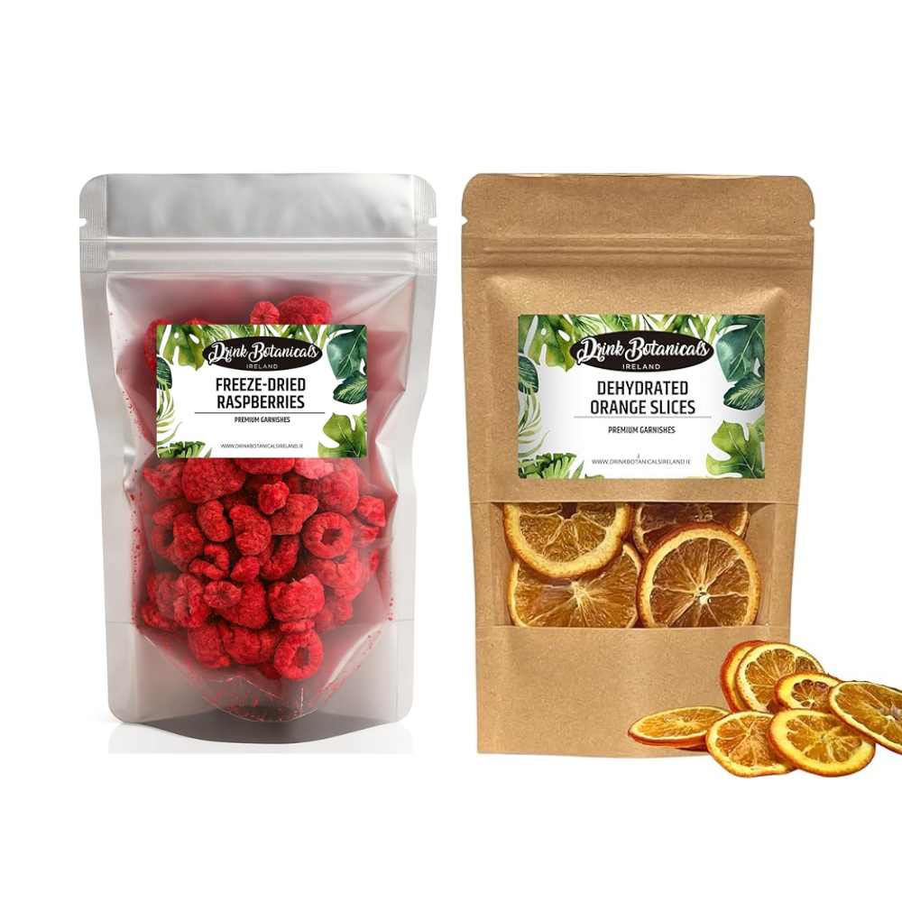 Freeze-Dried Raspberry (30G) & Dehydrated Orange Slices (50G) Combo Pa ...