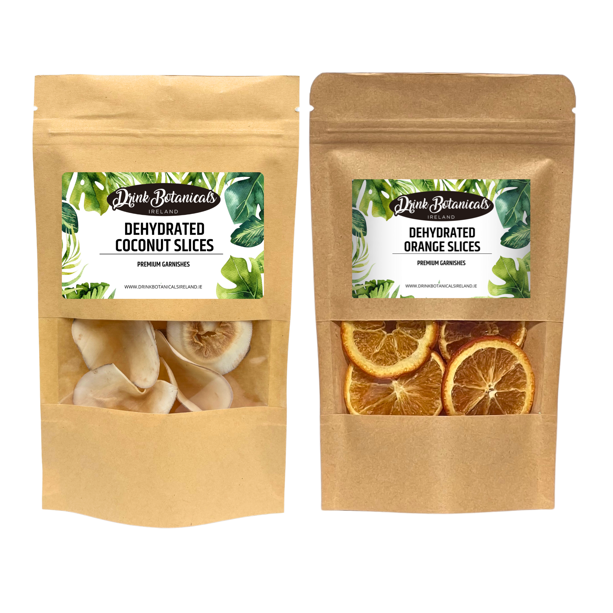 Dehydrated Coconut Slices (50G) & Dehydrated Dried Orange Slices (50G) Combo Pack